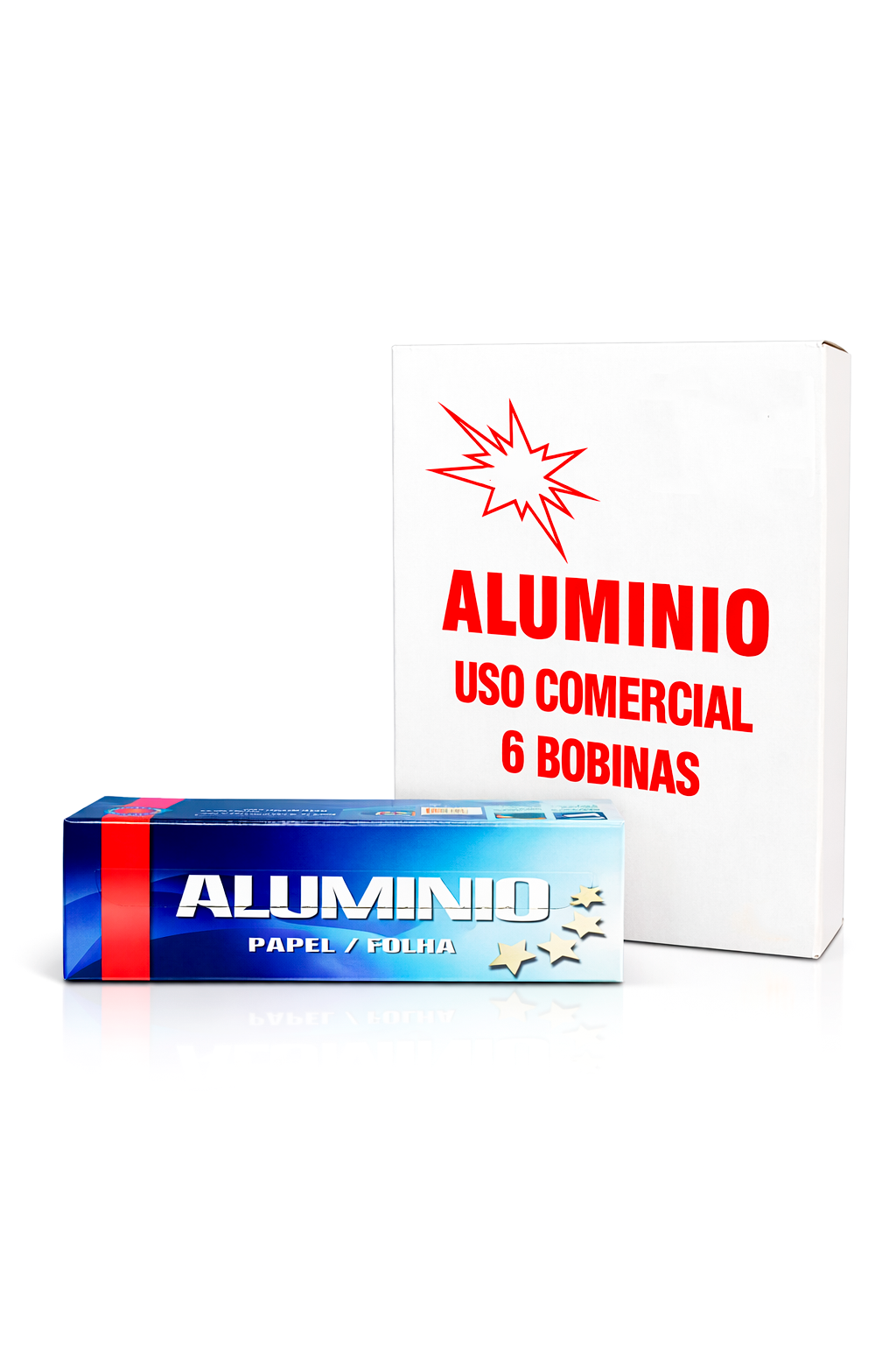 Rolo Alumínio 30 Cm * 200 Mts. Pack 6 rolos