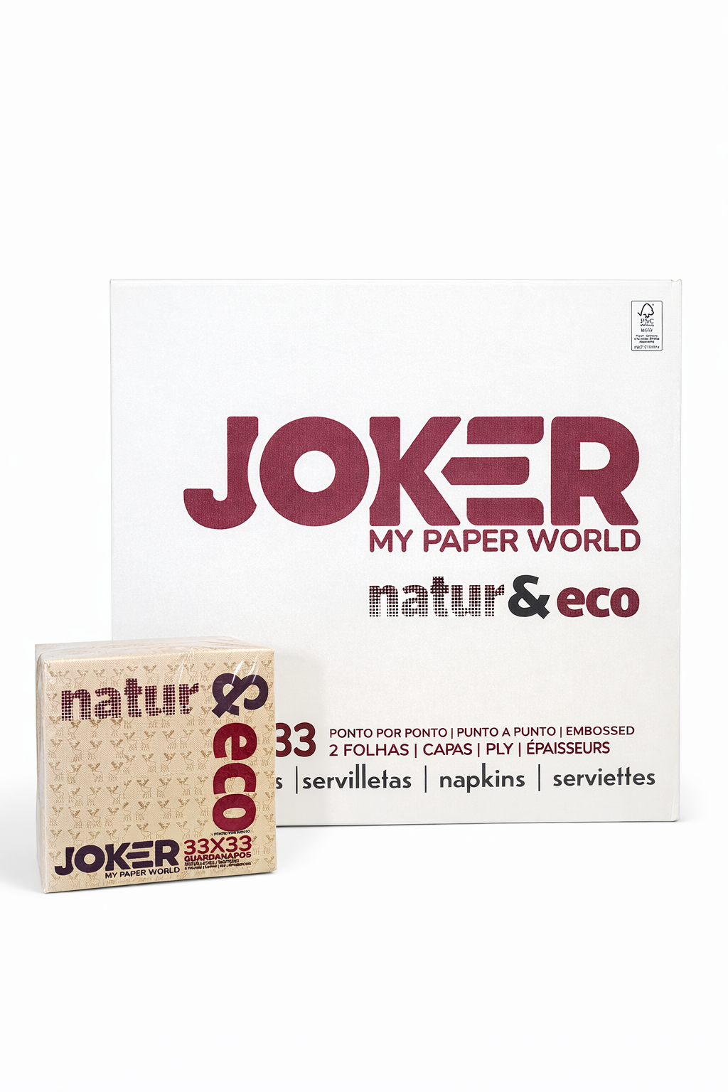 Guardanapo de Refeição Natur&Cel 33x33 – 2 Folhas