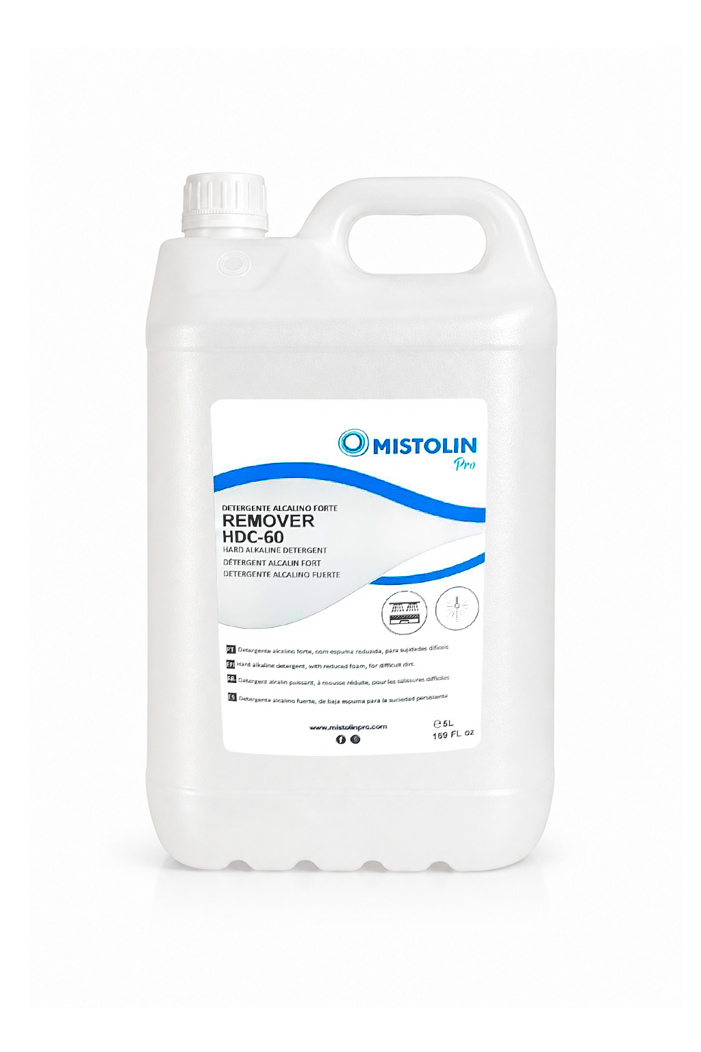 Detergente Alcalino Forte HDC-60 Mistolin Pro 5 L