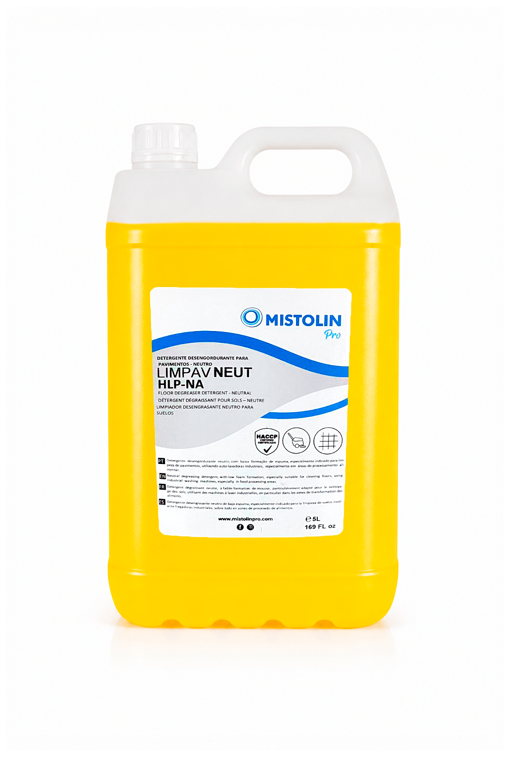 Desengordurante Pavimentos Neutro LIMPAV NEUT HLP-NA  Mistolin Profissional 5 L