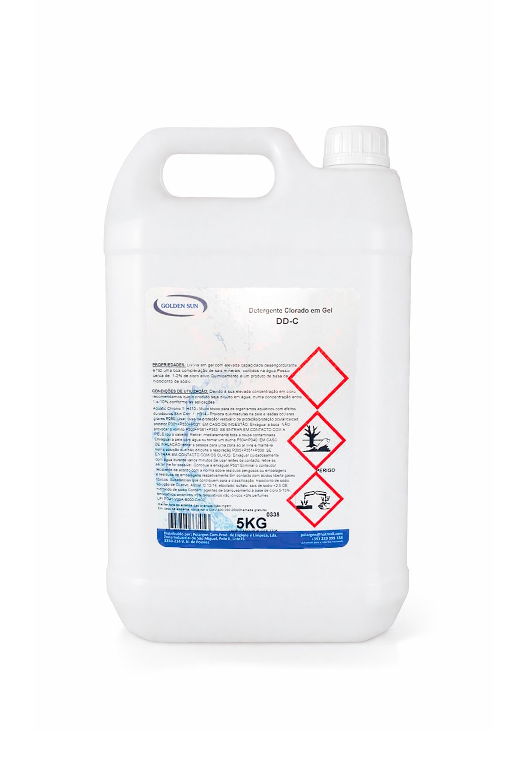 Detergente Clorado em Gel DD-C Golden Sun  5L