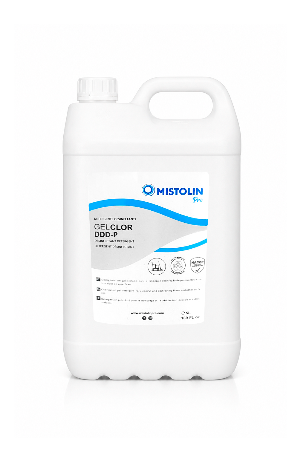 Gel Desinfetante Clorado DDD-P Mistolin Profissional 5 L