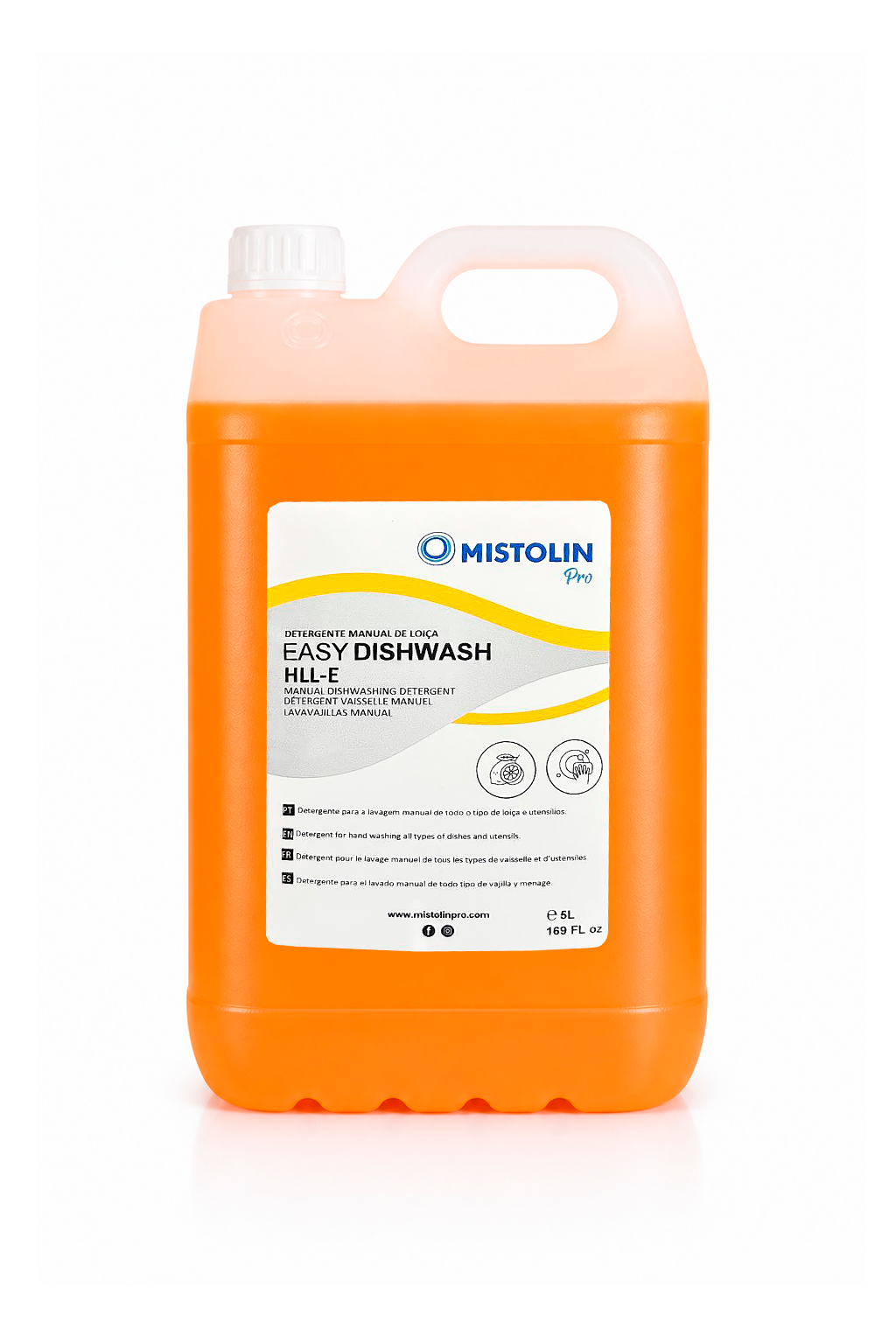 Detergente Lava Loiça Manual HLL-E Mistolin Pro 5 L