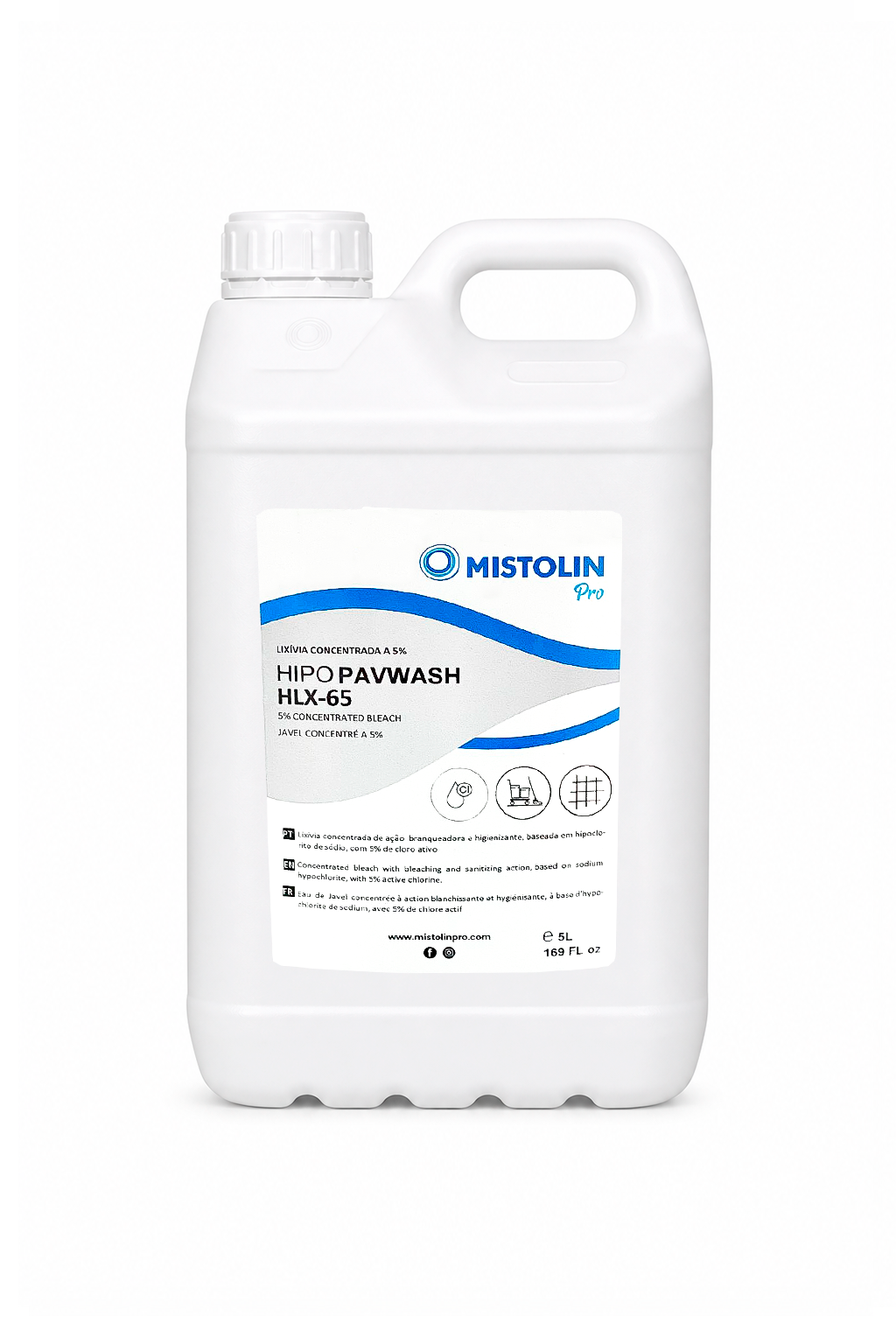 Lixívia concentrada HLX-65 Mistolin Pro 5 L
