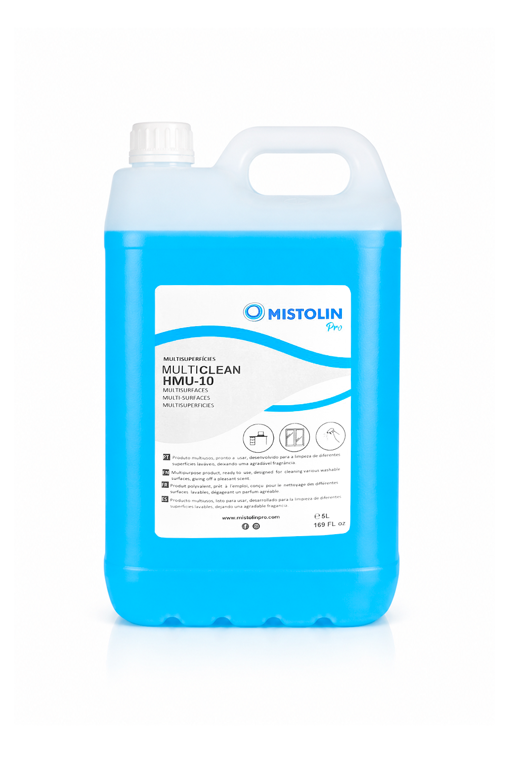 Detergente multiusos perfumado MULTICLEAN HMU-10 Mistolin Pro 5 L