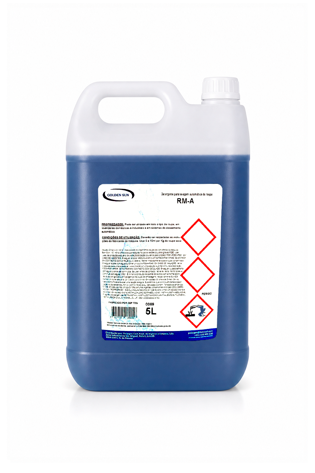 Detergente da Roupa Azul RM-A Golden Sun 5 L