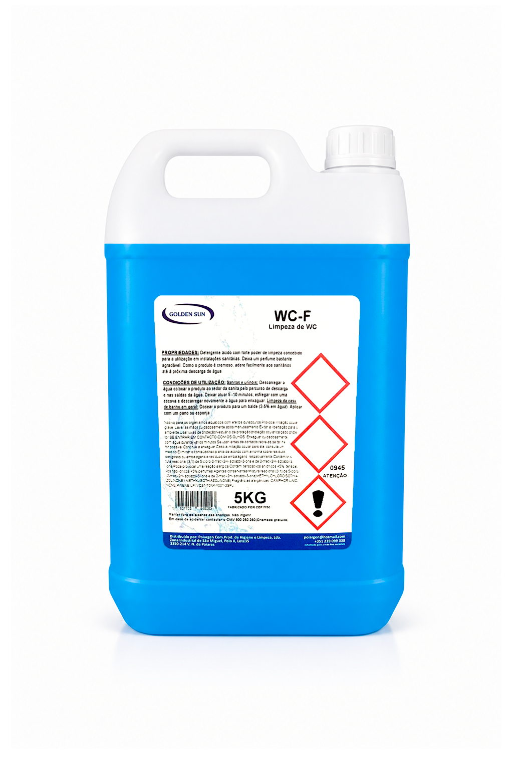Desinfetante Sanitário WC Golden Sun 5 L